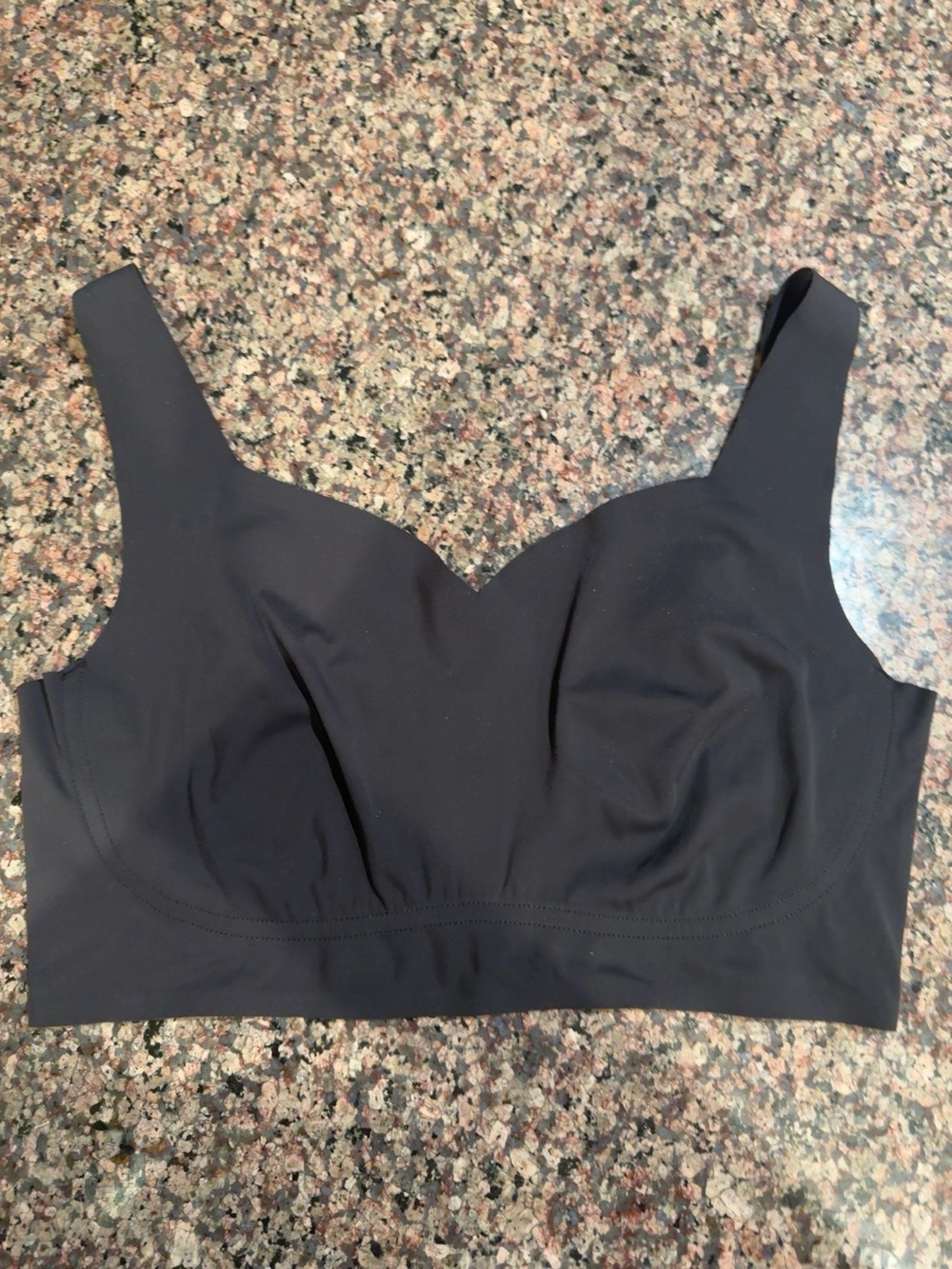 Rhonda Shear Black Seamless Wireless Comfort Bra 1X Adjustable Straps